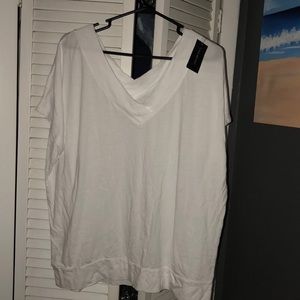 Lane Bryant White V Neck TShirt NWT